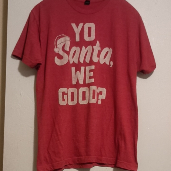 Tultex Other - Tultex 'Yo Santa, We Good?' Unisex Christmas Shirt L
